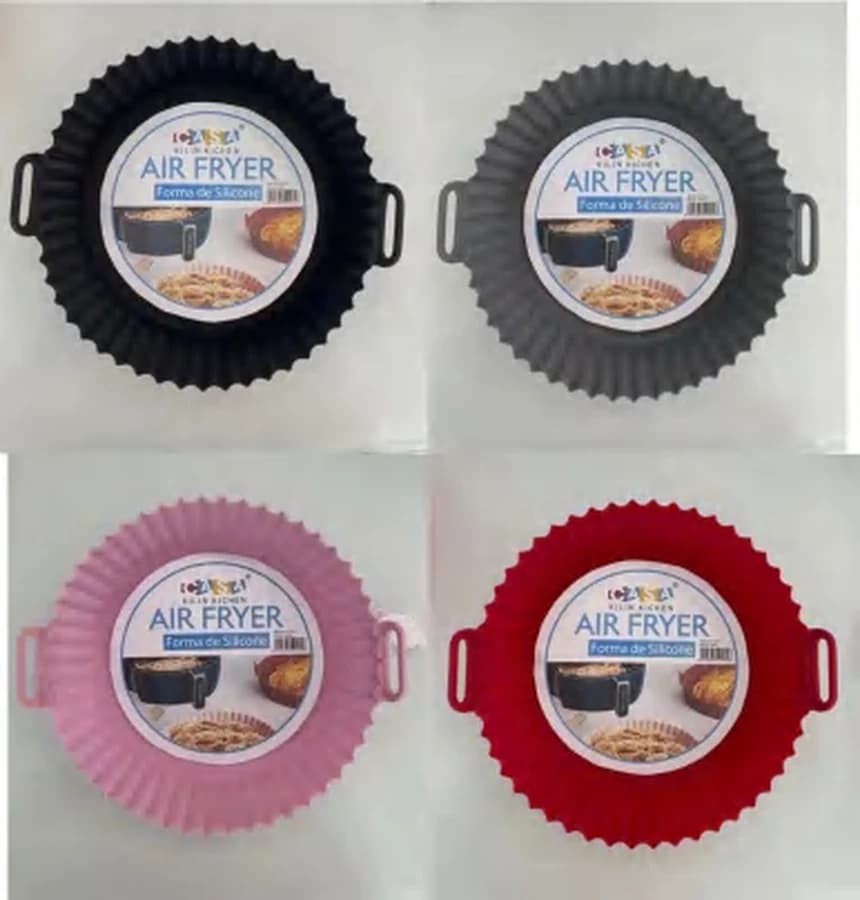 Forma de Silicone para Air Fryer Redonda
