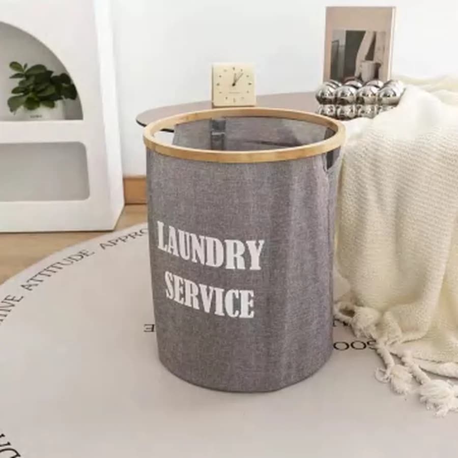 Cesto de Roupa Redondo Laundry 48x58cm