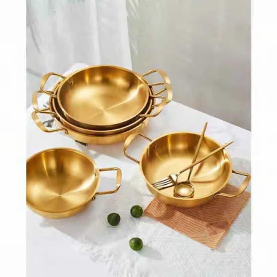 Panela Funda Dourada com Alças 24cm