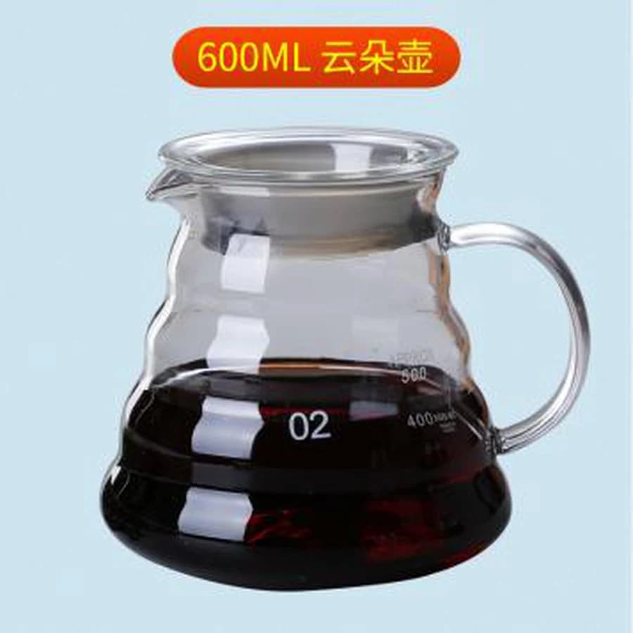 Bule de Café de Vidro 600ml