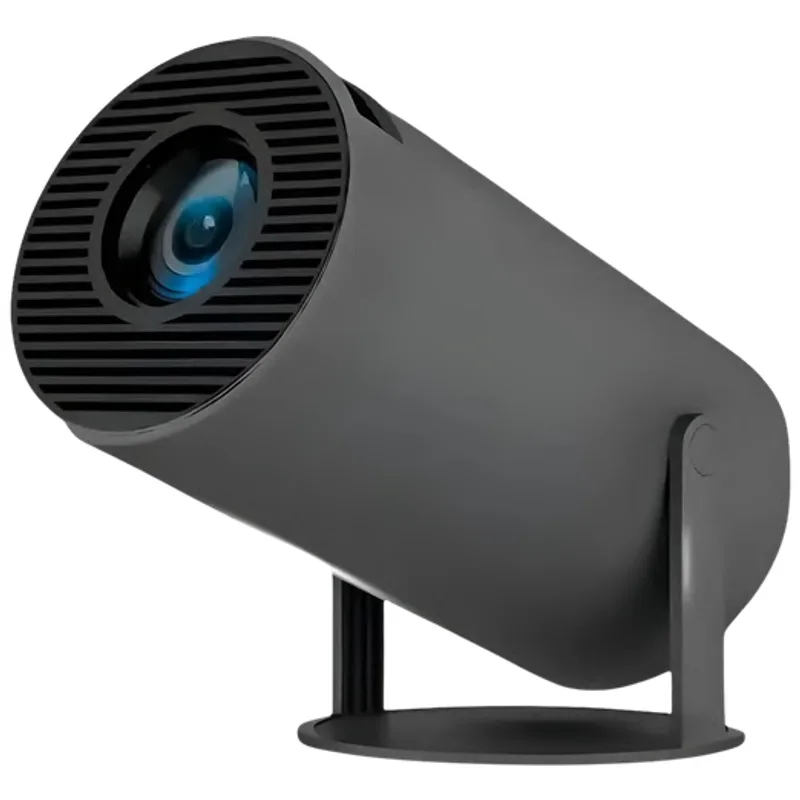 Projetor Portátil HY300 Android 11 com Wi-Fi, Bluetooth e 4K Preto