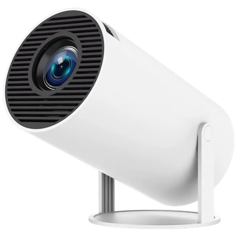 Projetor Portátil HY300 Android 11 com Wi-Fi, Bluetooth e 4K Branco