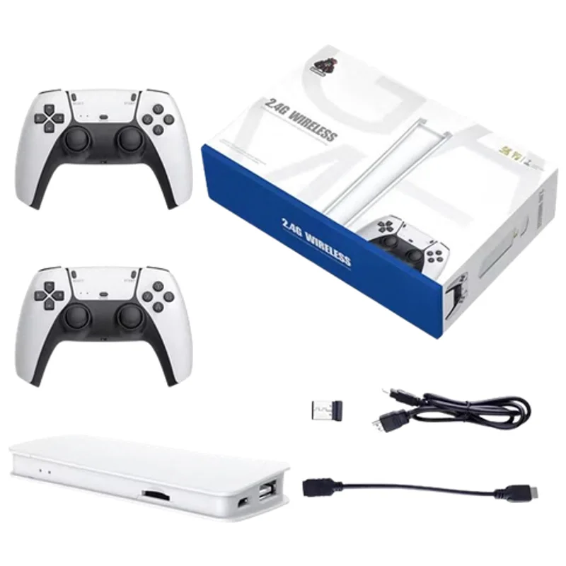 Game Stick Retrô 4K com 2 Controles Sem Fio