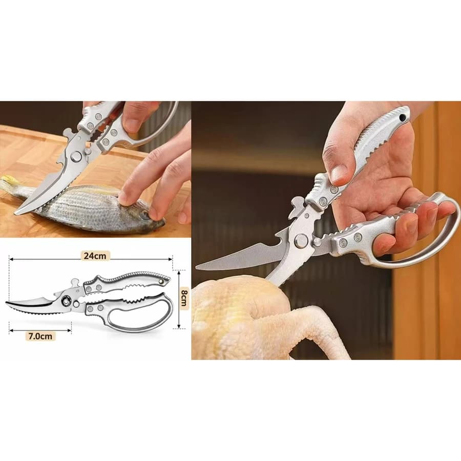 Tesoura p/ Corte de Alimentos 24x8cm