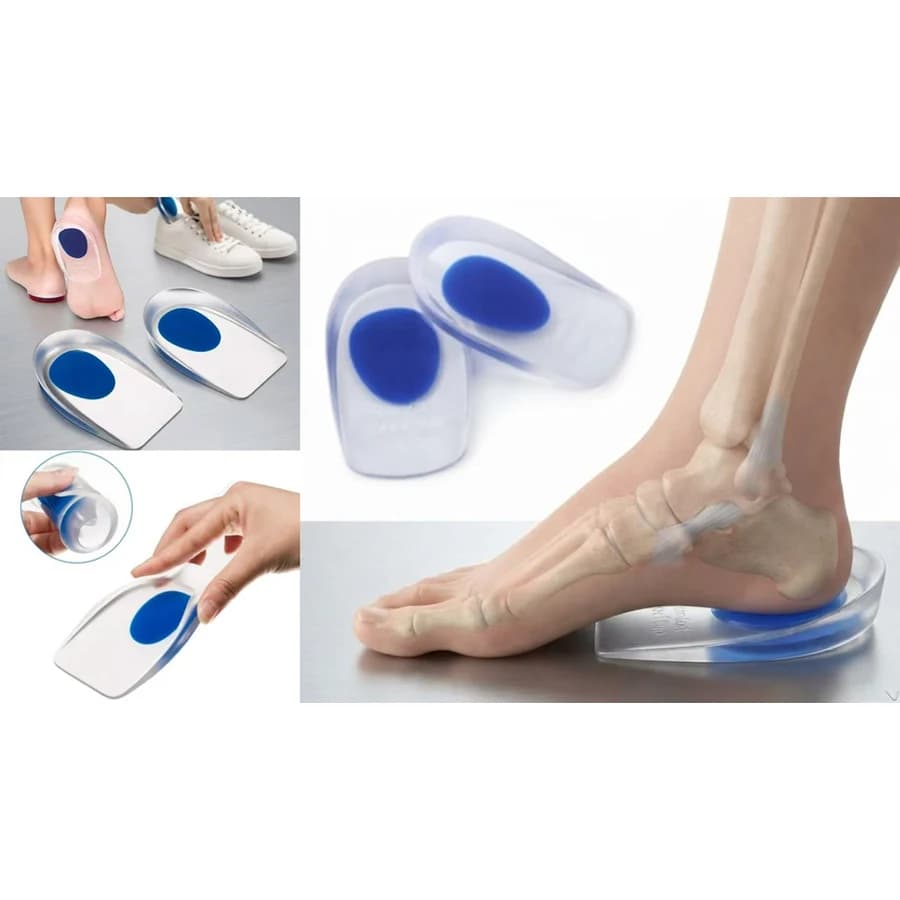 Par de Palmilha Gel Silicone Ortopédica (10,5x6,5x2,1cm)