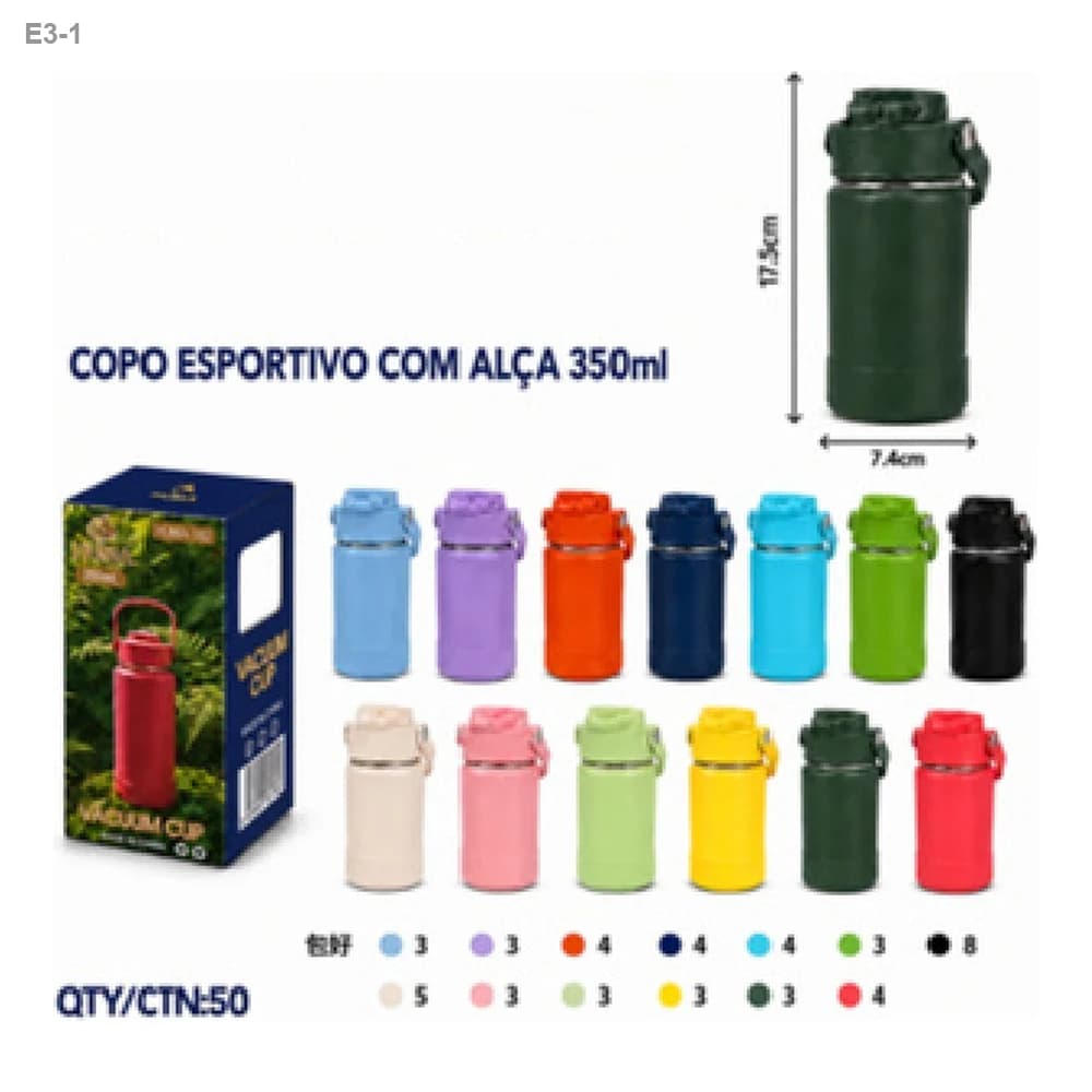 Copo Térmico Esportivo com Alça 350ml