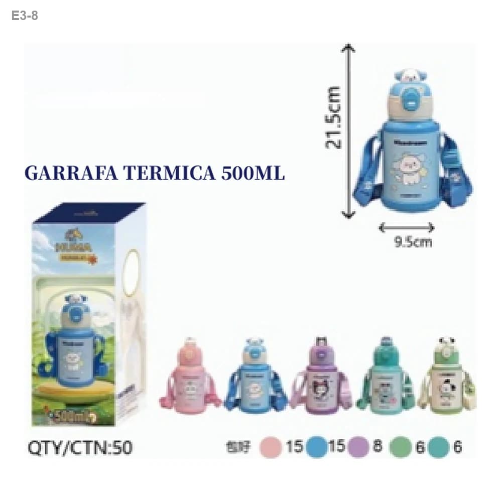 Garrafa Térmica Infantil com Alça 500ml