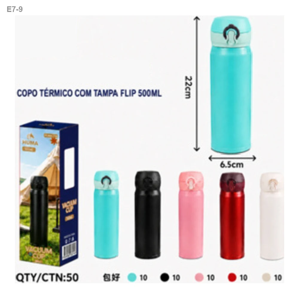 Garrafa Térmica com Tampa Flip 500ml