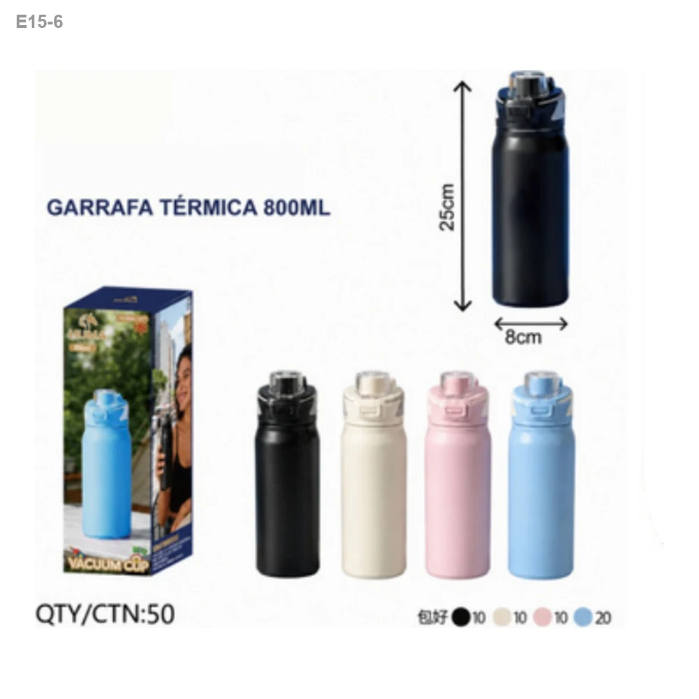 Garrafa Térmica 800ml com Alça