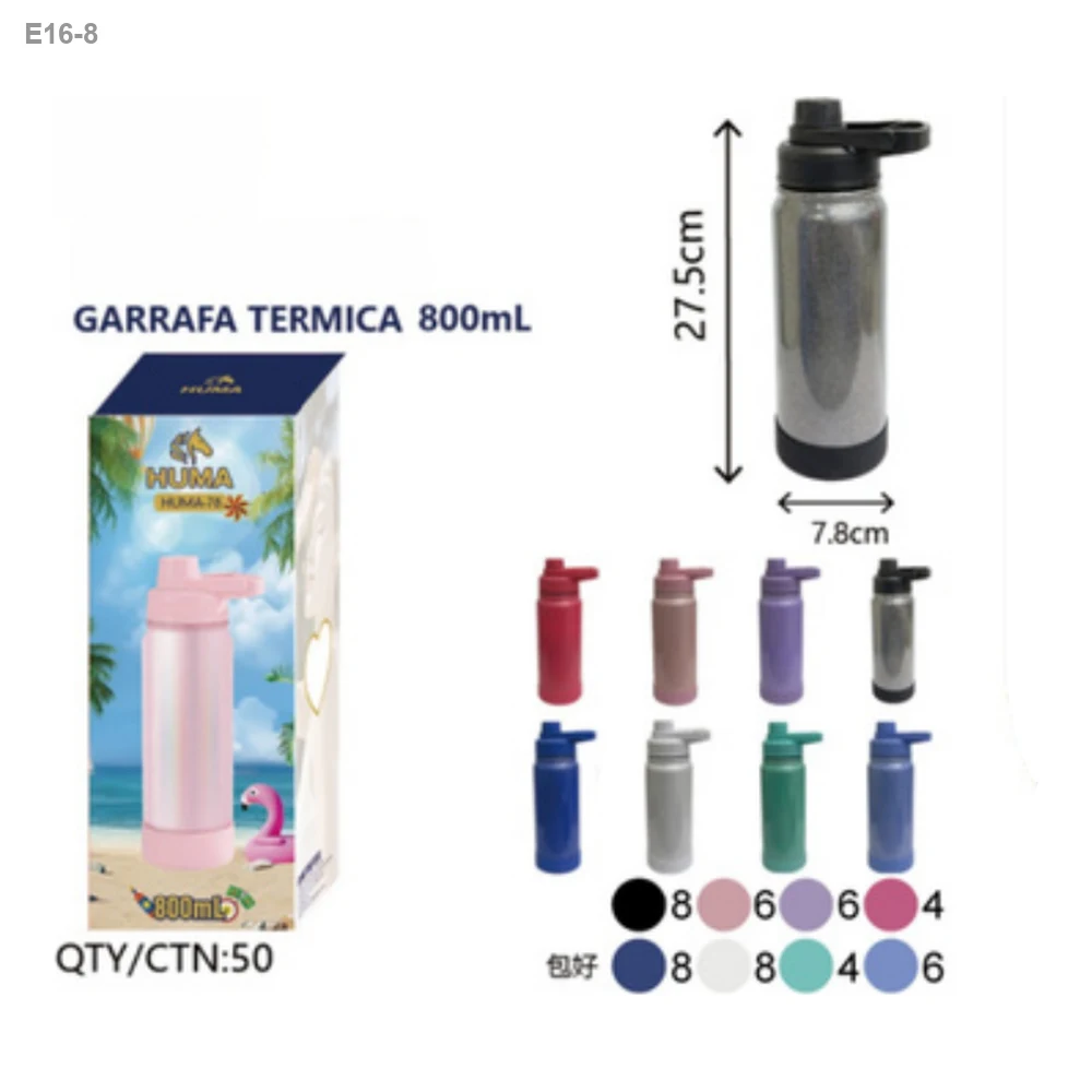 Garrafa Térmica Texturizada 800ml