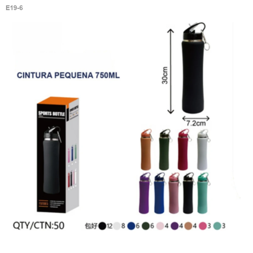Garrafa Esportiva Cintura Fina 750ml