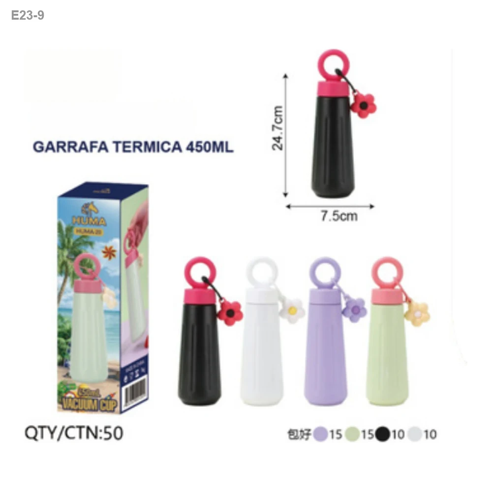 Garrafa Térmica 450ml com Argola