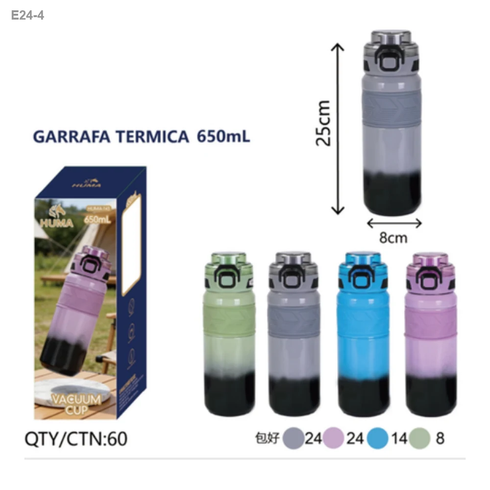 Garrafa Térmica 650ml Degradê
