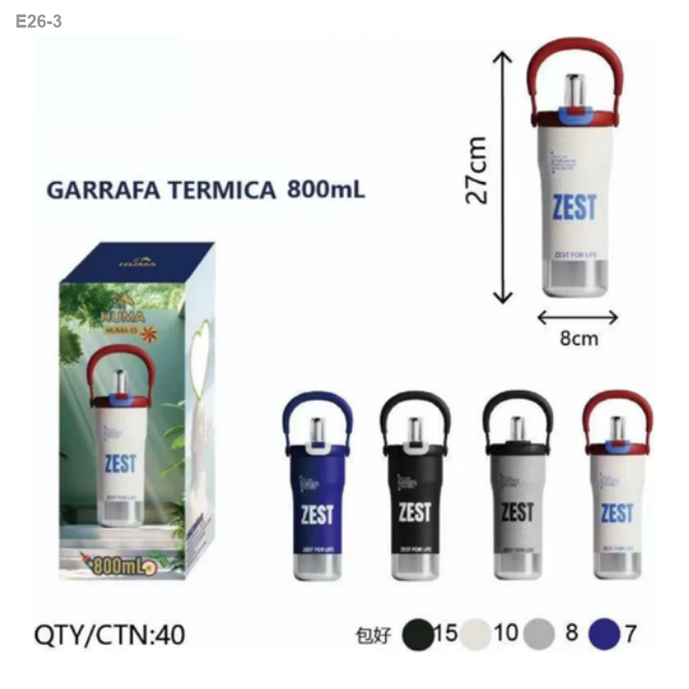 Garrafa Térmica 800ml com Alça