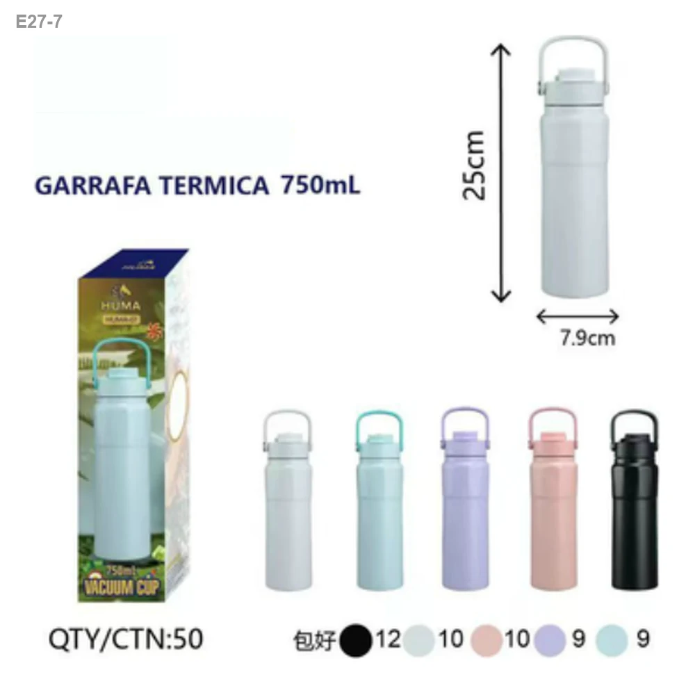 Garrafa Térmica 750ml com Alça