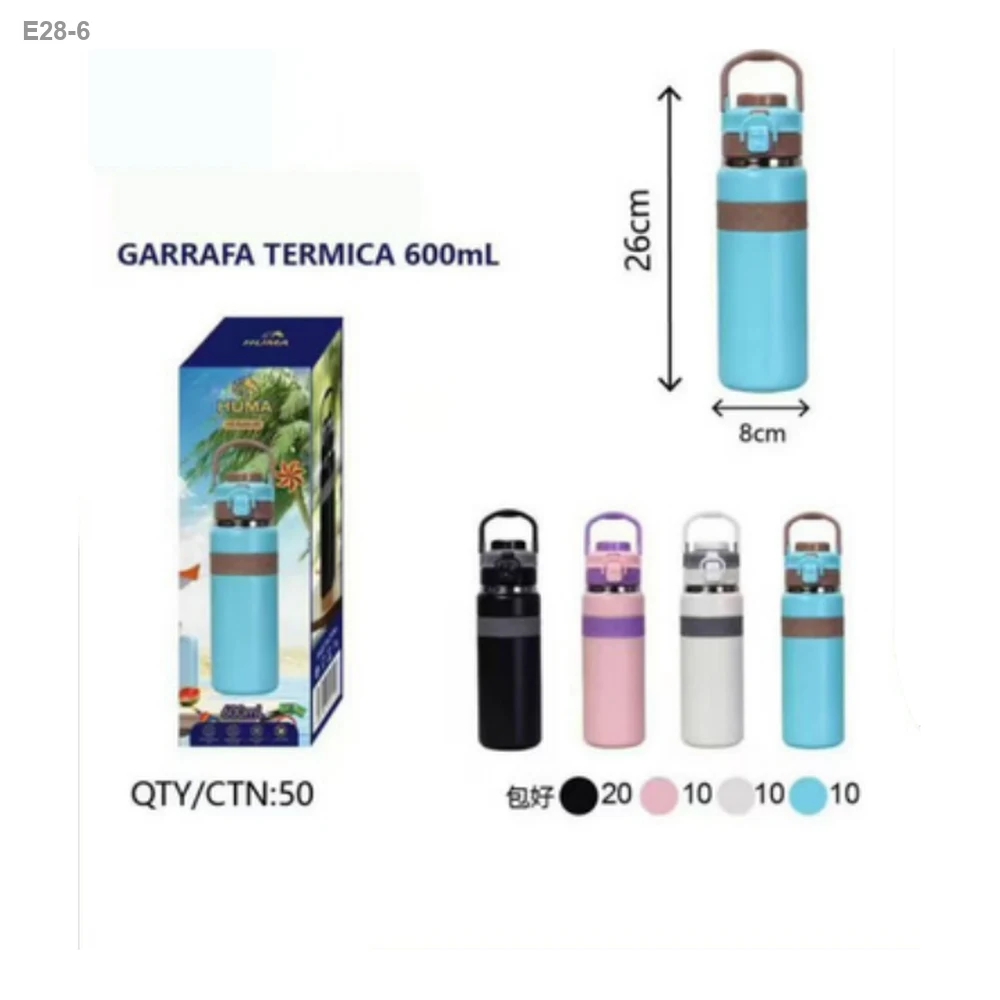 Garrafa Térmica 600ml com Alça