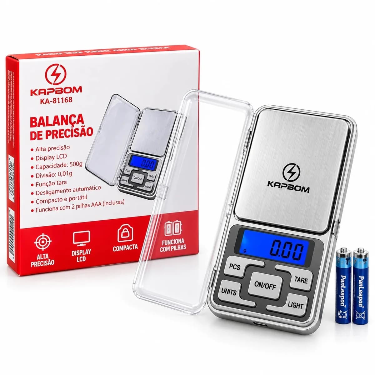 Balança de Precisão Digital de Bolso 500g