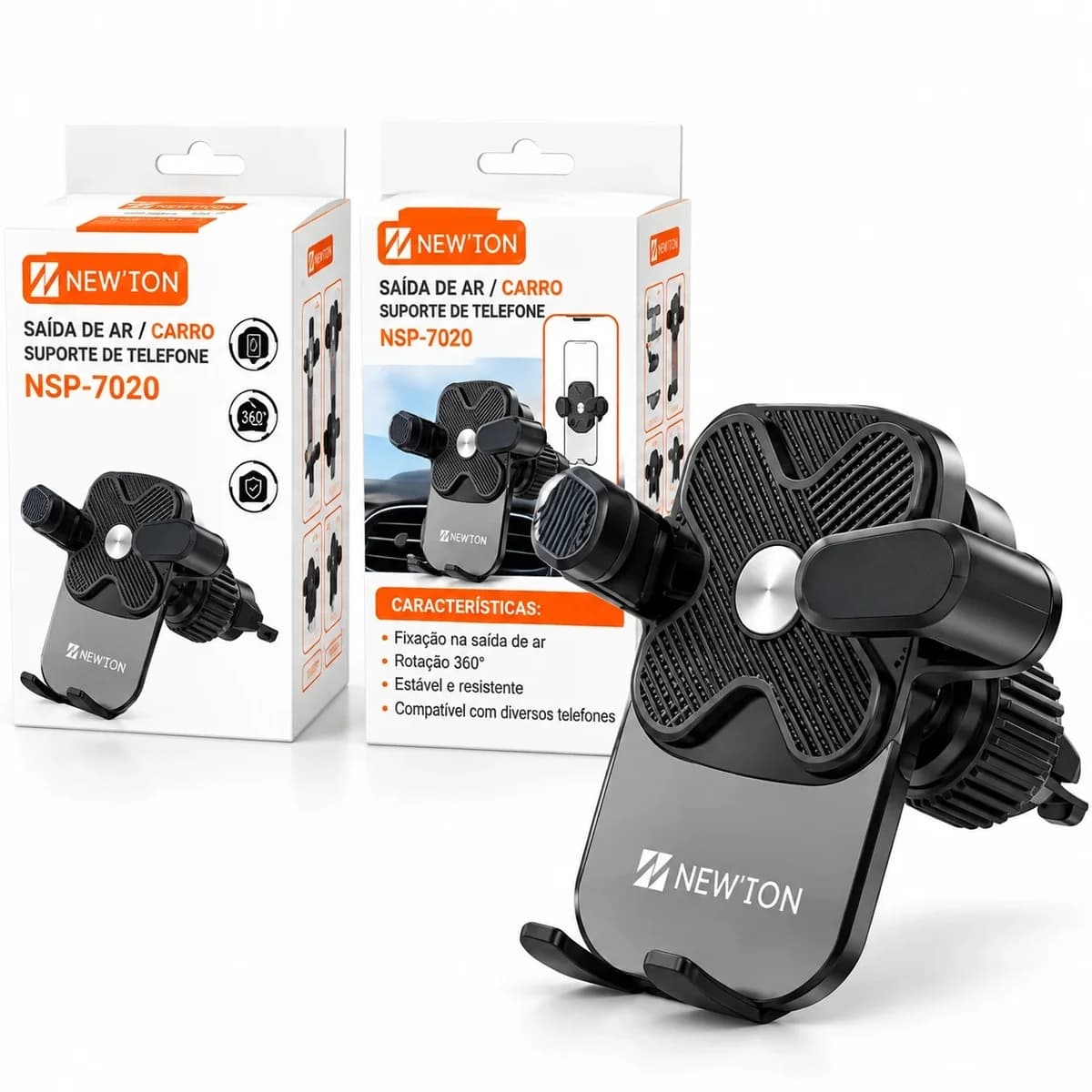 Suporte de Celular Veicular para Saída de Ar NSP-7020