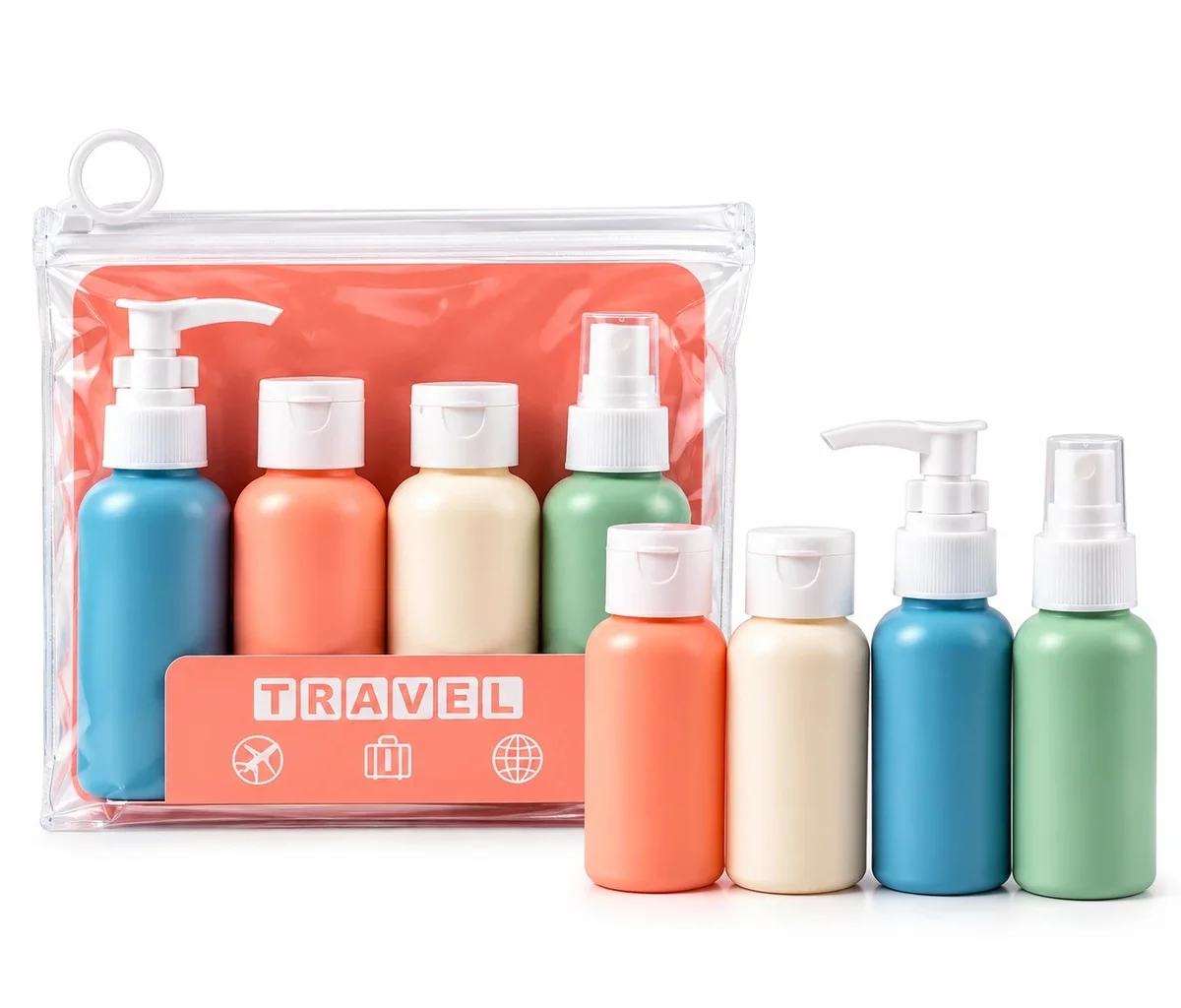 Kit Frascos para Viagem 4 Peças 60ml