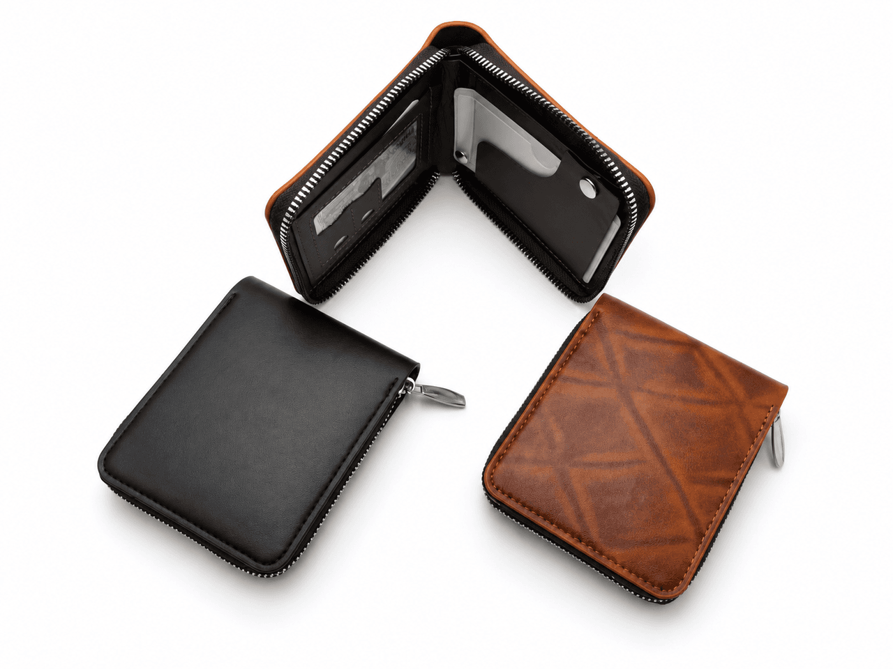 Carteira Masculina com Zíper – Modelo QZ-1210