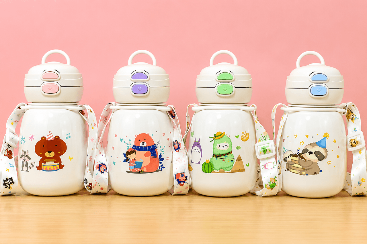 Garrafa infantil 650ml com alça